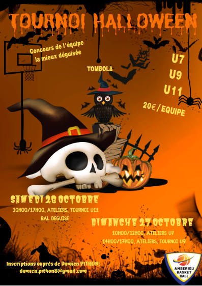 Affiche tournoi Halloween
